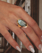 Midnight Oval Shell Ring