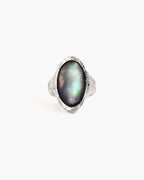 Midnight Oval Shell Ring