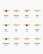 Birthstone Ring in Gold - June
