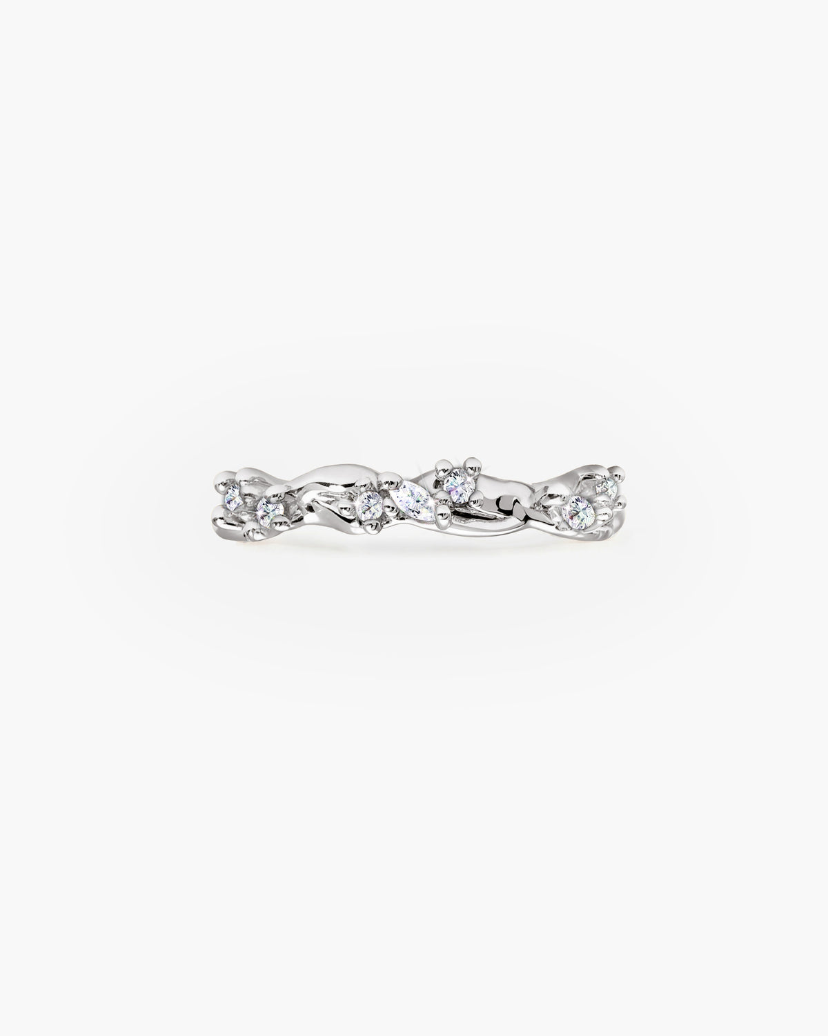 Anillo Moonlit Ivy Plateado