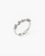 Moonlit Ivy Ring in Silver