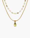 Waterdrop & Whimsical Romance Stone Necklace Set