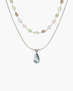 Waterdrop & Whimsical Romance Stone Necklace Set