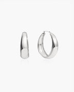 Orin Medium Hoop Earrings in Silver