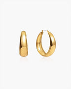 Orin Medium Hoop Earrings in Silver