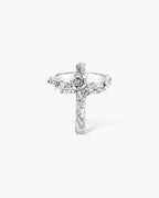 Wild Rose Cross Ring in Gold
